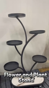 Removable flower stand Iron shelves Nordic plant stand Metal plant rack indoor Tree-shaped trellises