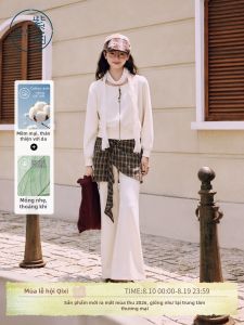 BY IHAPPY | Bộ Quần Suông và Áo Hở Vai Có Zipper