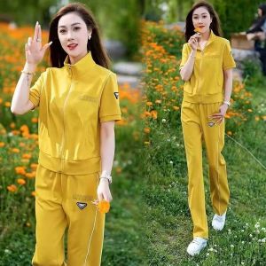 HUAXUNRAN | Fashion Loose Youthful Summer Short Sleeve Cardigan Set