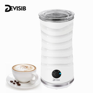 DEVISIB 4 in 1 Automatic Milk Frother Electric Hot and Cold for Making Latte Cappuccino Coffee Frothing Foamer
