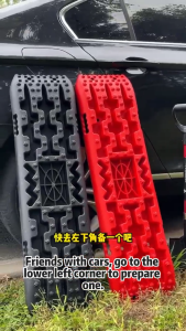 All-Terrain Recovery Board Ultra Thick Off-Road Traction Tracks Heavy Duty Tire Escape Board for SUV Truck Sand Mud