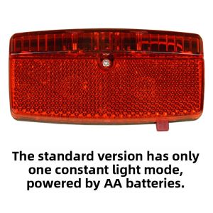 Campus Night Ride Bicycle Tail Light Mountain Bike Rear Rack Flash Charging Student Equipment Reflective Board Bike Light