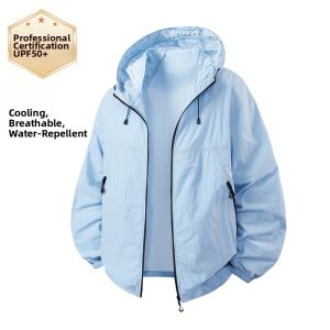 SUHUIQIAN | Outdoor Sun Protection Clothing Womens Summer White Thin Light Weight Fast Drying