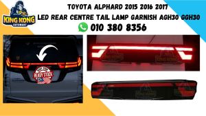 Toyota Alphard 2015 2016 2017 LED Rear Centre Tail Lamp Garnish AGH30 GGH30