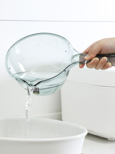 Thickened Plastic Long Handle Kitchen Water Scoop Bathing Water Spoon Flower And Vegetable Water Scoop for Home Use