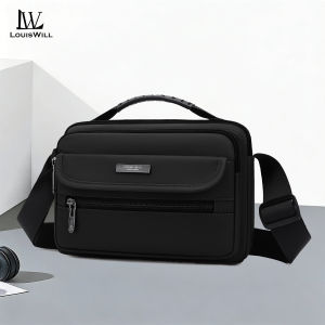 LouisWill Mens Shoulder Bag Handbag Waterproof Messenger Bag Phone Bag Outdoor Casual Bag Travel Bag Business Bag Large Capacity Cross Body Bag Lightweight Bag Leisure Sport Street Bag