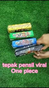 Tempat Pensil dan Bolpen Karakter One piece Serbaguna / Kotak Pensil Anime Stationery Organizer