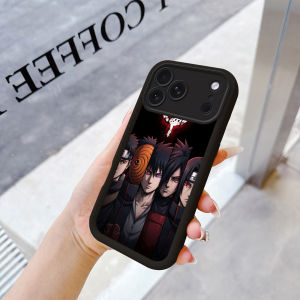 Pain N-NARUTO Itachi Uchiha w Phone Case for iPhone 11 12 13 14 15 16 17 E Pro Max Plus Mini Lens Protective Black Soft Shell