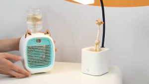 Office Desktop Mini USB Air Conditioning Fan spray refrigeration 办公桌面迷你USB空调扇 喷雾制冷