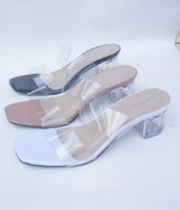 SENDAL HAK KACA CINDERELLA ZARA TRENDY 5cm