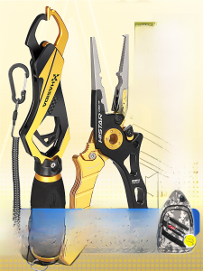 Hastar Lure Fishing Gear Set with Scale Control Fish Clamp Extended Drop Rope Multi-functional Lure Fishing New Equipment