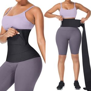 POVEREN Waist Trainer for women I Adjust Your Snatch Bandage Wrap Tummy Control Waist Trimmer Belt lower belly Compression plus size