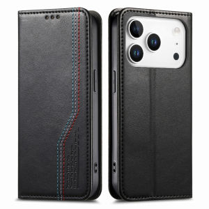 Flip Wallet Magnetic Leather Case For iPhone 18 17 16 15 14 13 12 Pro Max 17E 16E Wristband Stand Cover Card Slots Pocket Purse