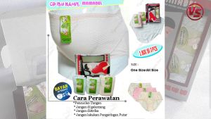 1Box Mama Mamabel Celana Dalam Ibu Hamil Pant Agree Coklat Elastis isi 3pcs Allsize-Aurora Store