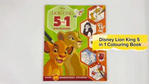 Disney The Lion King 5 In 1 Colouring Book With Over 60 Stickers & Fun Activities For Kids