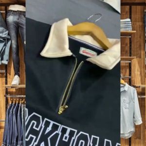 Sweater Rugby Blaboo Pria Premium Cotton Flecee Lengan Panjang\nRugby Jaket Sweater Premium Pria Dan Wanita Bisa Bayar Di Tempat