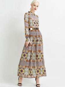 Yue Space Women's Long Sleeve Print Dress: A Stylish Choice for Spring & Summer