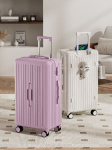 Fashionable Large Capacity Womens Luggage 2024 New Travel Suitcase Multifunctional Hardshell Carryon with Silent Wheels And Combination Lock