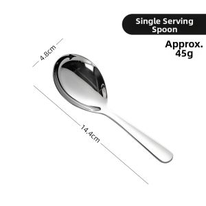 onlycook | Deepened Large-head Stainless Steel Soup Spoon
