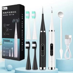 [local stock]Electric Toothbrush 156 |  Electric Sonic Scaler gigi 31000 kali/minit getaran 5 mod IPX6 kalis air mudah alih Tartar gigi alat pembersih ultrasonik kalkulus Remover