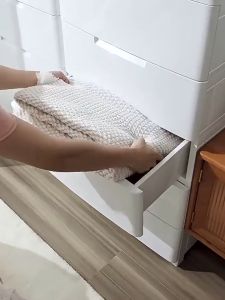 [CLOSET MALL]50cm Durabox Wardrobe Organizer Lockable Storage Cabinet Multipurpose Plastic Thickened Clothes Drawer