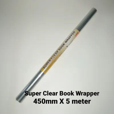 LION FILE SUPER CLEAR BOOK WRAPPER 450MM x 5METER (NO.4505)