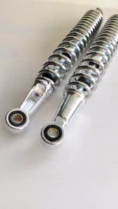 โช๊คหลัง ทรงเดิม ใส่ waveทุกรุ่น dream super cub czi ขนาด330มม คุณภาพรถเดิม - สีเงินเงา