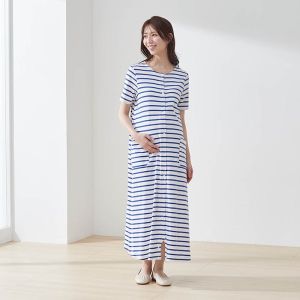 Đồ Ngủ Cho Bà Bầu Bằng Vải Cotton Nguyên Chất Dài Tay Liền Thân Cho Bà Bầu Sau Sinh Cho Bé Bú Mùa Đông Thoải Mái Dễ Chịu