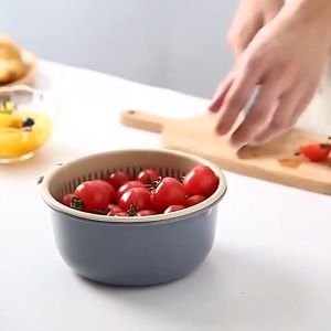 Peniris Sayur Buah - Baskom Pencuci Makanan Wadah Tirisan
