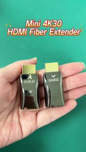 ORIVISION 4K30 HDMI Extender Over Fiber 984FT/300M Multimode Single Core LC HDMI to Fiber Optic Converter