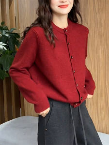 QINGNAER | Elegant Casual Loose Fit Autumn Winter Knit Cardigan
