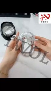 TWOL 1pcs Fashion Compact and Convenient Hook Data Cable Storage Box Single Transparent Cable Protective Cover Storage of Earphone Chargers for Outdoor Travel