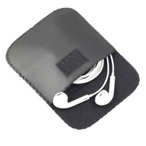 Portable Mini Earphone Storage Bag PU Leather Waterproof Protective Sleeve Pouch for USB Data Charging Cable Case Coin Purse