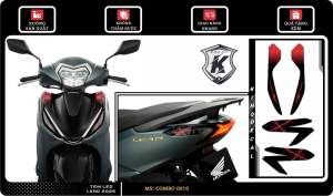 Decal dán đèn Lead 2024-2025(Combo trước và sau)