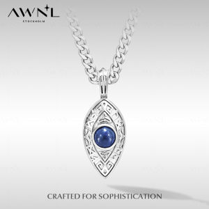 Triple Guard Blue Lace Agate and Amethyst Necklace