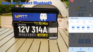 WattCycle 12V 314Ah Mini Bluetooth LiFePO4 Lithium Solar storage Battery Home Energy Storage Rechargeable Battery 10Ah/20Ah