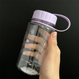 Zhenxing 600ML Sports Water Bottle Student Drinking Cup with Scale Straight Body Space Cup Refreshment Convenient Cup