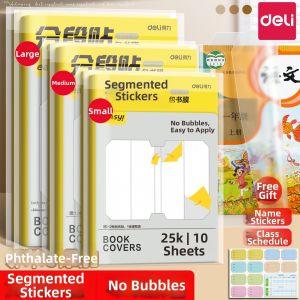 deli | Segmented Adhesive Matte Thick Waterproof Book Covers