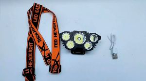 Headlamp Led Strap Flexible Lampu Senter Kepala Camping Hiking COB Lampu Senter Emergency Outdoor Memancing