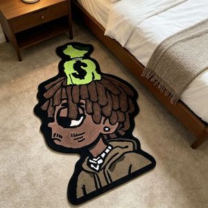 VIKAMA Creative Cartoon Character Carpet Soft Foldable Anti Slip Carpet Living Room Bedroom Fashion Art Home Decoration