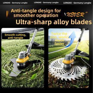 LONGKE | Powerful Lithium Battery Garden Mower