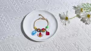 Bandai | Steal A Brainrot Charm Bangle - Zinc Alloy & Rhinestone Cool Street Style Thoughtful Graduation Present
