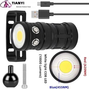 Activefire | Super Bright LED Waterproof 100M Multi-Color USB Rechargeable Flashlight