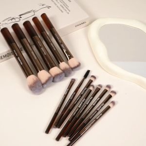 MAANGE 13Pcs High Quality Makeup Brush Set Aluminum Grip Eye Shadow Eyebrow Blush Brush Powder Brush
