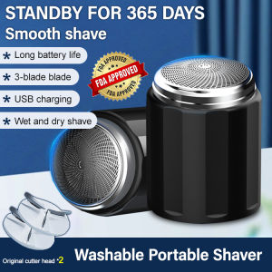 Mens Mini Portable Shaver Car Waterproof Travel Rotating Single Head Rechargeable Razor