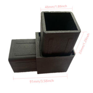 Khớp Nối Ba Chiều Bằng Nhựa Hợp Kim Thép Không Gỉ Cho Ống Vuông 50mm Kiểu Mặt Bích Phụ Kiện Ống Dẫn