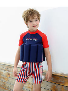 Childrens Floating Swimsuit Long Sleeve Overall Life Jacket Sunscreen Swimming Suit for Girls Boys And Toddlers KatieKids Brand