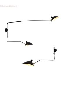 DILUNBIYA | Adjustable Retro Industrial Double Head Long Arm Wall Light