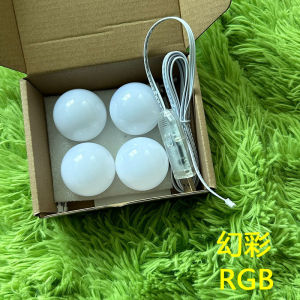 2025 LED Light Paste Mirror Makeup Light Bulbs Makeup Mirror Vanity Led 5v RGB Light Bulbs Led Lamp USB Cosmetic Lighted Table