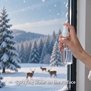 Christmas Decoration Decals Adorable Santa Claus Elk Bell Snowman Christmas Window Stickers for Home Office Shopping Mall Decor